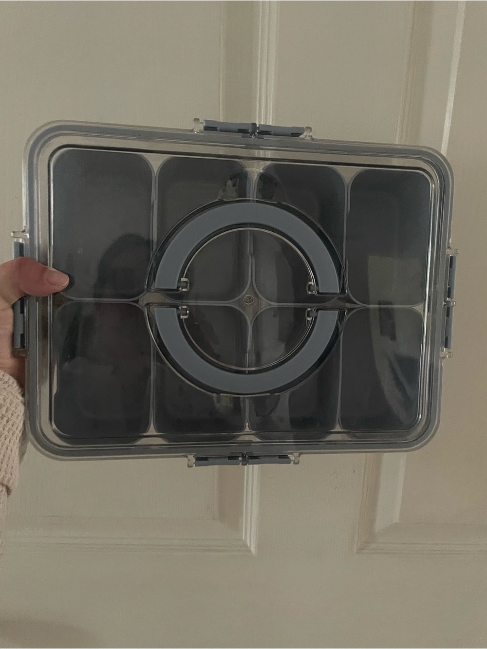 MealPrep Clear Plastic Food Storage Container with Gray Seal